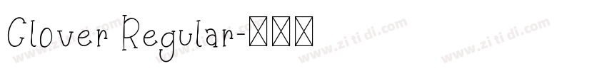 Clover Regular字体转换